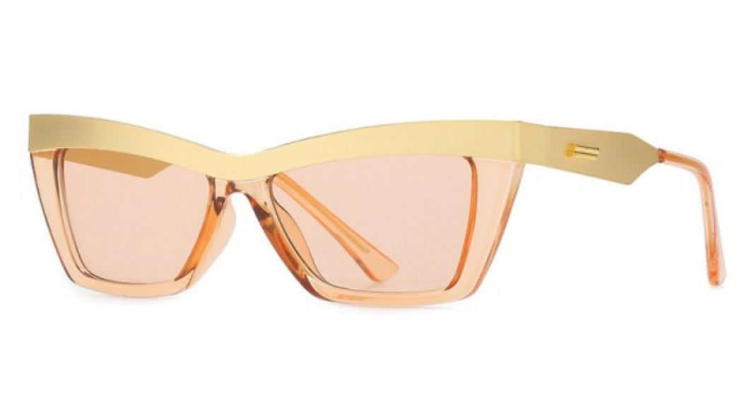 Gold top Cat eye sunglasses